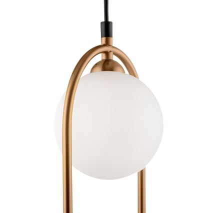 Maytoni MOD013PL-02BS - Lampadario a sospensione con filo RING 2xG9/25W/230V oro