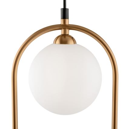 Maytoni MOD013PL-02BS - Lampadario a sospensione con filo RING 2xG9/25W/230V oro