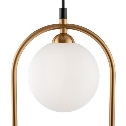 Maytoni MOD013PL-02BS - Lampadario a sospensione con filo RING 2xG9/25W/230V oro