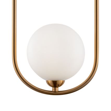 Maytoni MOD013PL-02BS - Lampadario a sospensione con filo RING 2xG9/25W/230V oro