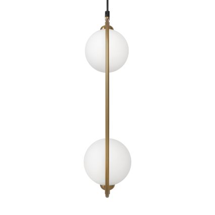 Maytoni MOD013PL-02BS1 - Lampadario a sospensione con filo RING 2xG9/25W/230V ottone