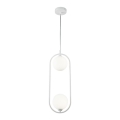 Maytoni MOD013PL-02W - Lampadario a sospensione con filo RING 2xG9/25W/230V bianco