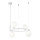 Maytoni MOD013PL-04W - Lampadario a sospensione con filo RING 4xG9/25W/230V bianco