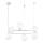 Maytoni MOD013PL-06W - Lampadario a sospensione con filo RING 6xG9/25W/230V bianco