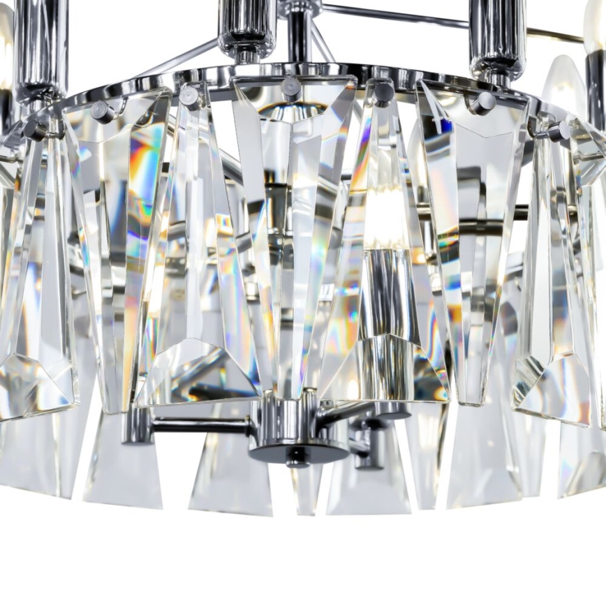 Maytoni MOD043PL-18CH - Lampadario a sospensione con catena PUNTES 18xE14/40W/230V cromo lucido