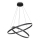 Maytoni MOD058PL-L74B3K - Lampadario LED a sospensione con filo RIM LED/88W/230V 3000K diametro 80 cm nero