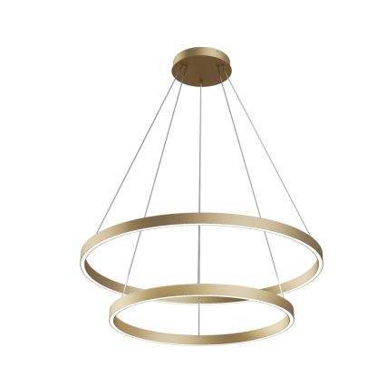 Maytoni MOD058PL-L74BS3K - Lampadario LED a sospensione con filo RIM LED/88W/230V 3000K diametro 80 cm oro