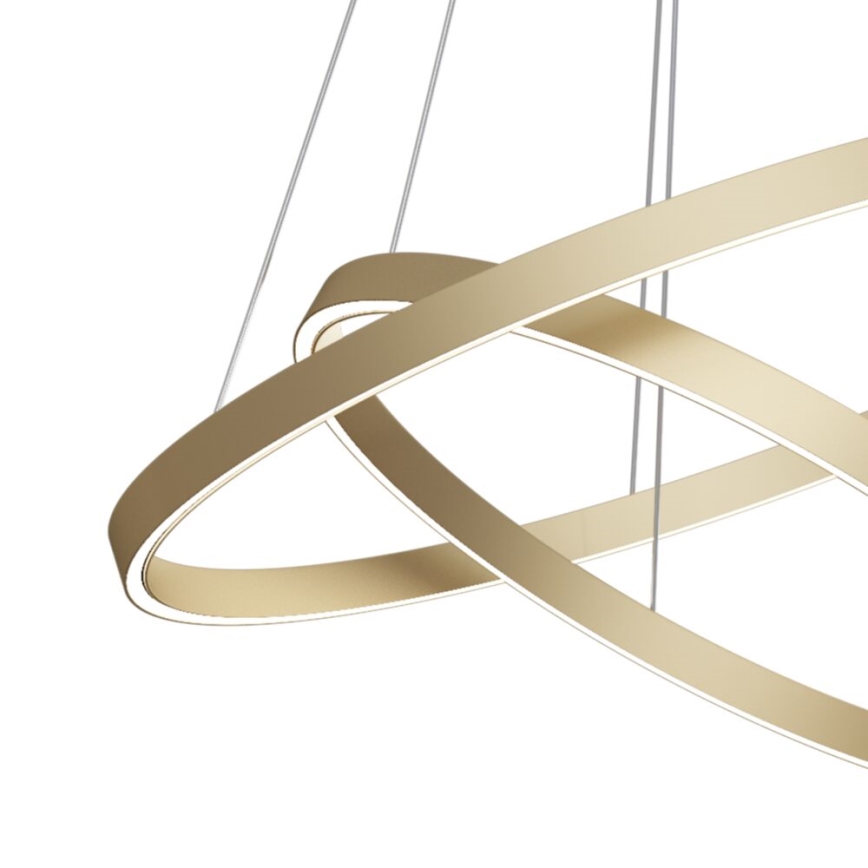 Maytoni MOD058PL-L74BS3K - Lampadario LED a sospensione con filo RIM LED/88W/230V 3000K diametro 80 cm oro