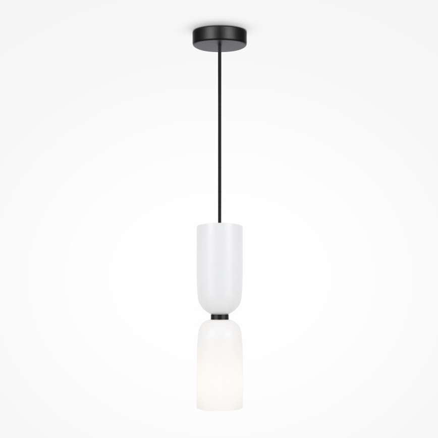 Maytoni MOD177PL-01W - Lampadario a sospensione con filo MEMORY 1xE14/40W/230V bianco