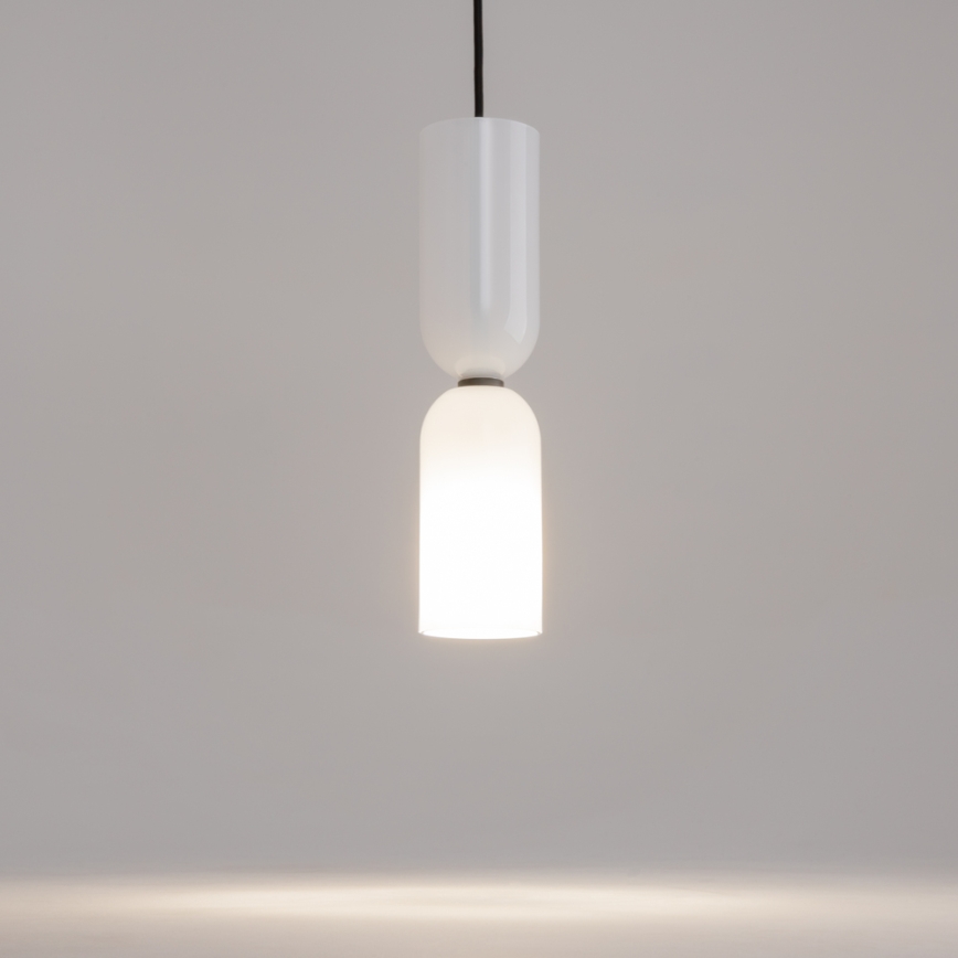 Maytoni MOD177PL-01W - Lampadario a sospensione con filo MEMORY 1xE14/40W/230V bianco