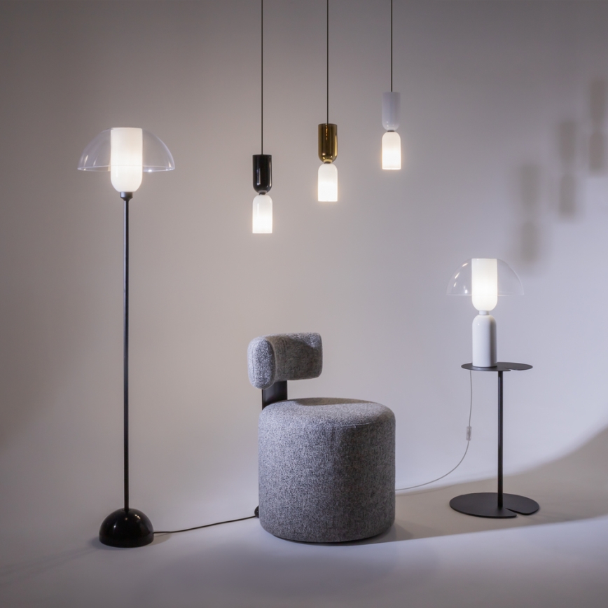 Maytoni MOD177PL-01W - Lampadario a sospensione con filo MEMORY 1xE14/40W/230V bianco