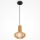 Maytoni MOD193PL-01W - Lampadario a sospensione con filo ROOTS 1xE27/40W/230V diametro 22,5 cm beige