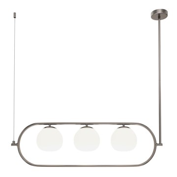 Maytoni MOD221PL-03N - Lampadario a sospensione con supporto rigido ERICH 3xE14/40W/230V cromo opaco