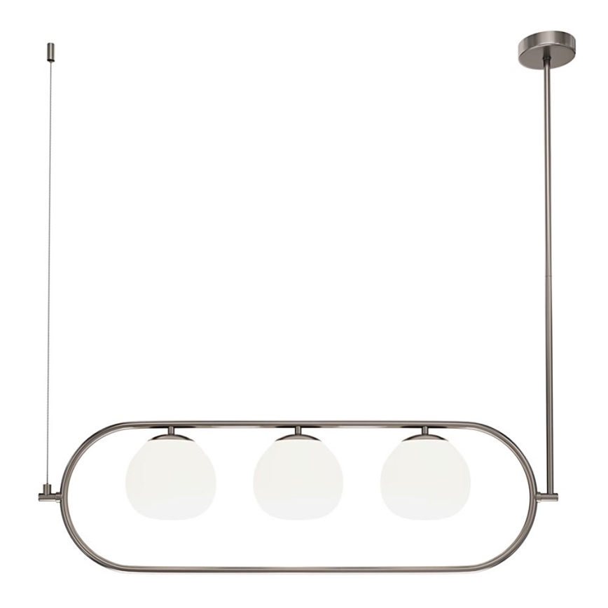 Maytoni MOD221PL-03N - Lampadario a sospensione con supporto rigido ERICH 3xE14/40W/230V cromo opaco