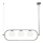 Maytoni MOD221PL-03N - Lampadario a sospensione con supporto rigido ERICH 3xE14/40W/230V cromo opaco