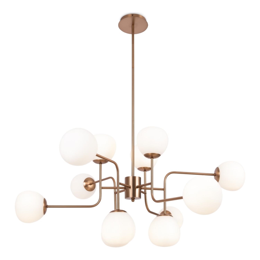 Maytoni MOD221PL-12G - Lampadario a sospensione con supporto rigido ERICH 12xE14/40W/230V rame