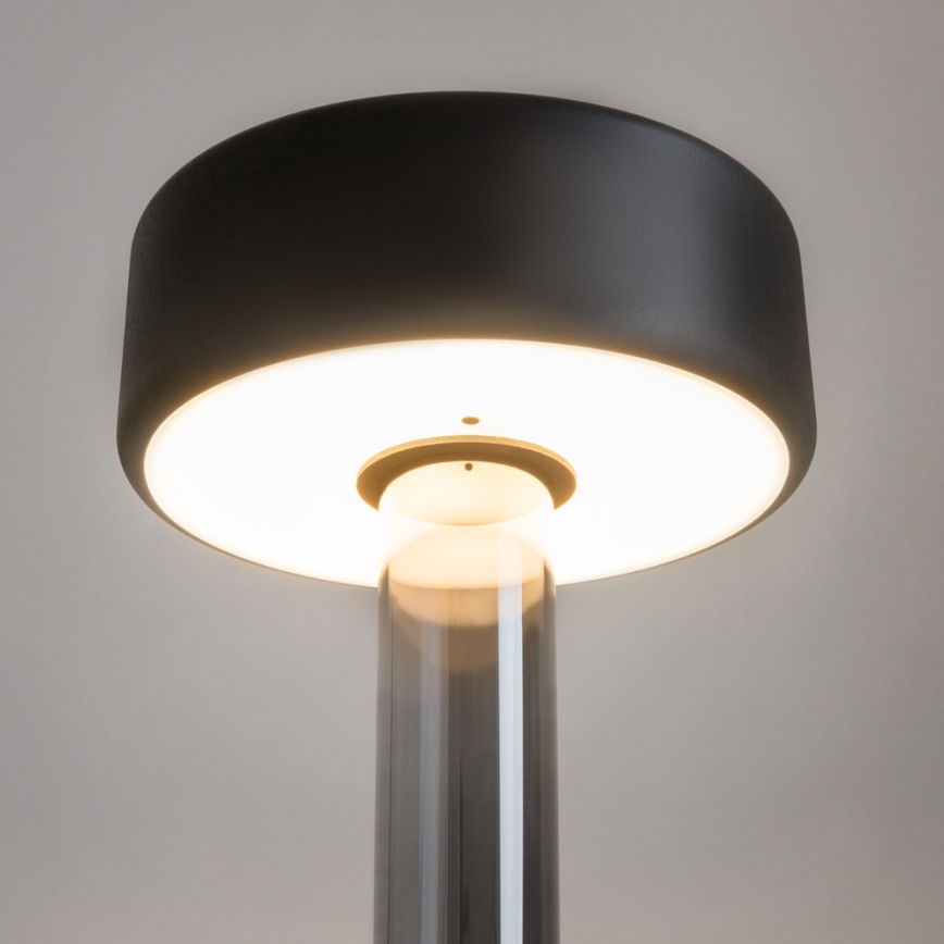 Maytoni MOD229TL-L3B3K3 - Lampada da tavolo portatile ricaricabile dimmerabile LED/3W/5V 2200-4000K 2000 mAh nero/grigio