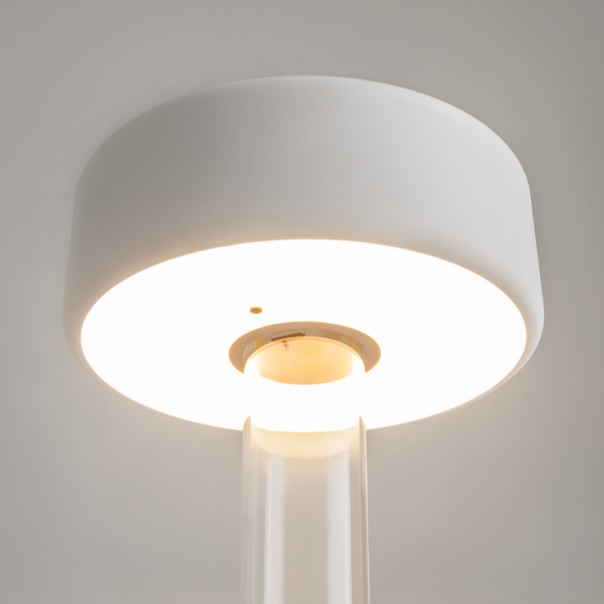 Maytoni MOD229TL-L3W3K1 - Lampada da tavolo portatile ricaricabile dimmerabile LED/3W/5V 2200-4000K 2000 mAh bianco/trasparente