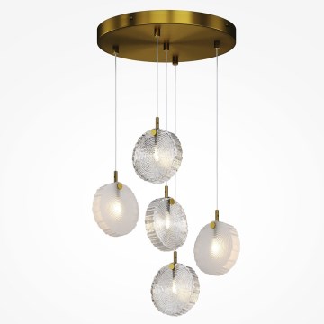 Maytoni MOD254PL-05BS - Lampadario a sospensione con filo FROZEN 5xG4/28W/230V ottone
