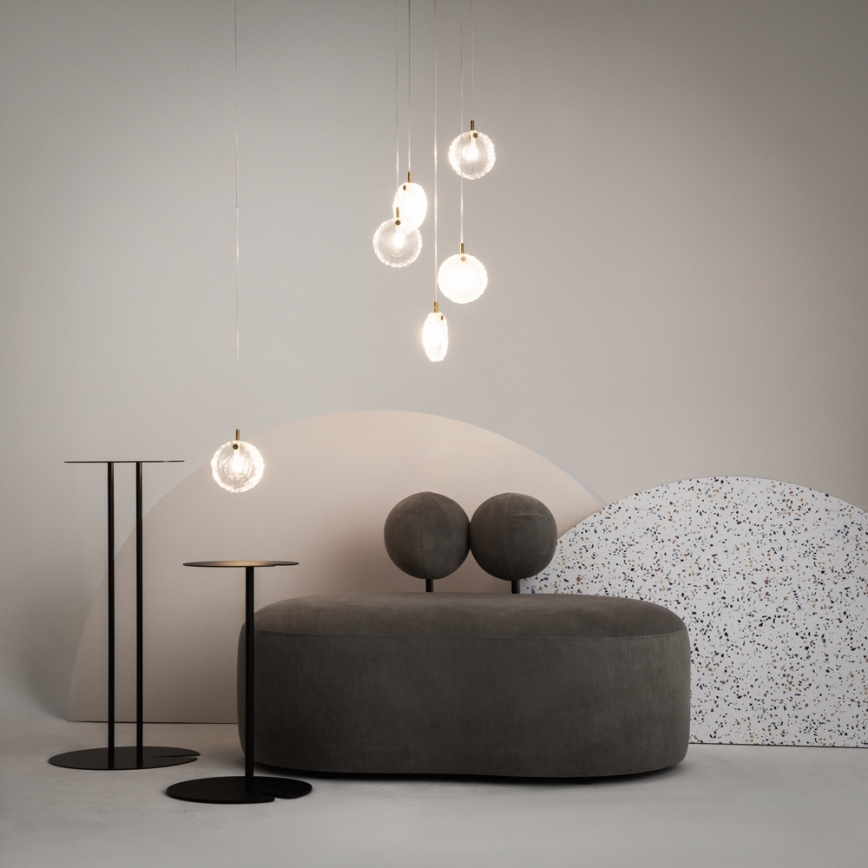Maytoni MOD254PL-05BS - Lampadario a sospensione con filo FROZEN 5xG4/28W/230V ottone