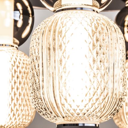 Maytoni MOD273CL-L60CH3K - Plafoniera LED DROP 4xLED/15W/230V diametro 43 cm cromo lucido