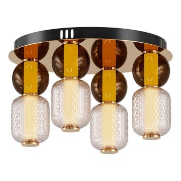 Maytoni MOD273CL-L60G3K - Plafoniera LED DROP 4xLED/15W/230V diametro 43 cm oro