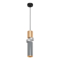 Maytoni MOD303PL-01CFL3 - Lampadario a sospensione con filo PALETTE 1xGU10/40W/230V oro/grigio
