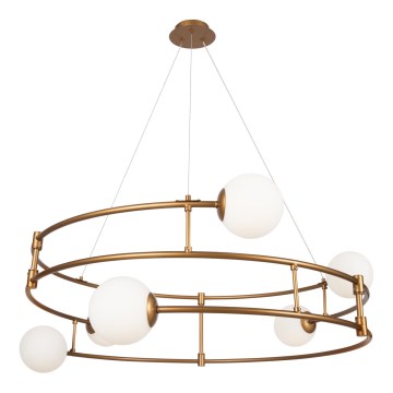Maytoni MOD317PL-06G - Lampadario a sospensione con filo BALANCE 6xG9/40W/230V rame
