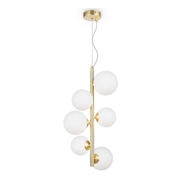 Maytoni MOD545PL-06BS - Lampadario a sospensione con filo DALLAS 6xG9/28W/230V oro