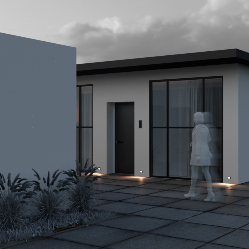 Maytoni O045SL-L3B3K - Luce da esterno da incasso LED BOSCA LED/3W/230V 3000K IP65 nero