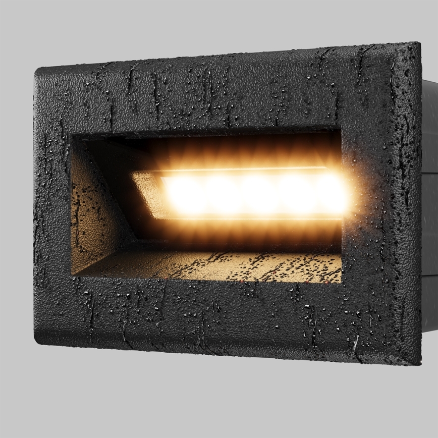 Maytoni O045SL-L3B3K - Luce da esterno da incasso LED BOSCA LED/3W/230V 3000K IP65 nero