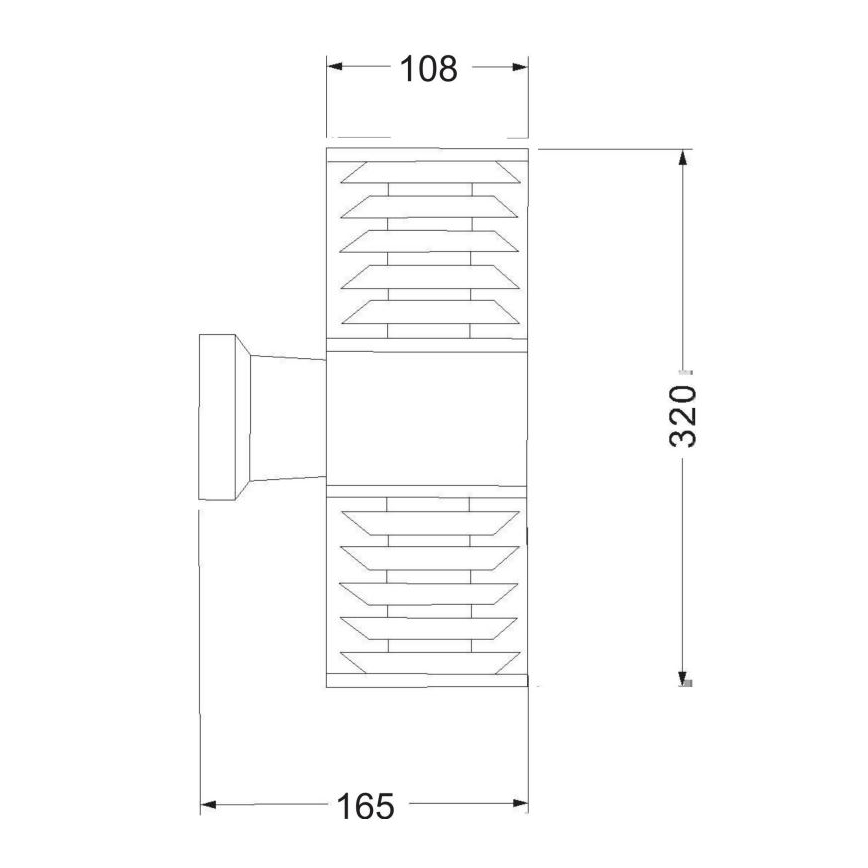 Maytoni O576WL-02GR - Applique da esterno BRONX 2xE27/60W/230V IP54 antracite
