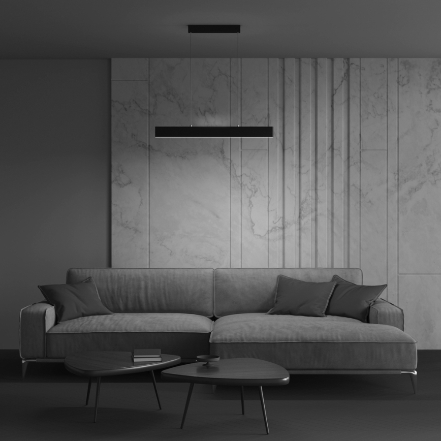 Maytoni P010PL-L23B4K - Lampadario LED a sospensione con filo STEP LED/23W/230V 4000K 91 cm nero