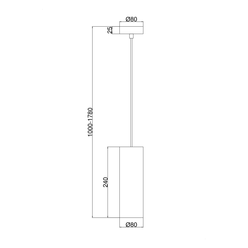 Maytoni P011PL-01CH - Lampadario a sospensione con filo GIOIA 1xE14/40W/230V nero