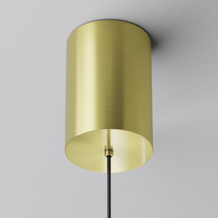 Maytoni P076PL-L12W3K-BS - Lampadario LED a sospensione con filo PLATO LED/12W/230V 3000K oro