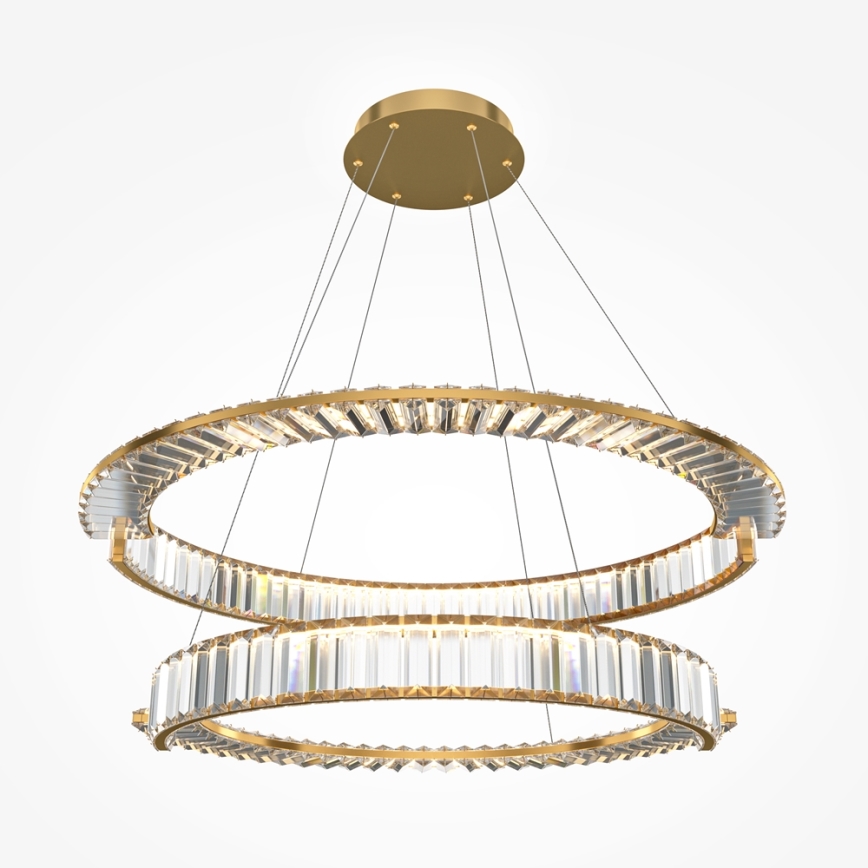Maytoni P097PL-L90G4K - Lampadario LED sospeso a cavo KRONE LED/90W/230V CRI 90 Ø 102 cm dorato