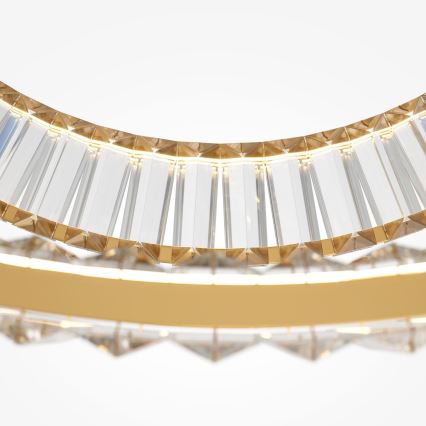 Maytoni P097PL-L90G4K - Lampadario LED sospeso a cavo KRONE LED/90W/230V CRI 90 Ø 102 cm dorato