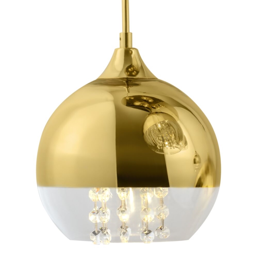 Maytoni P140-PL-170-5-G - Lampadario a sospensione con filo FERMI 5xE27/60W/230V oro