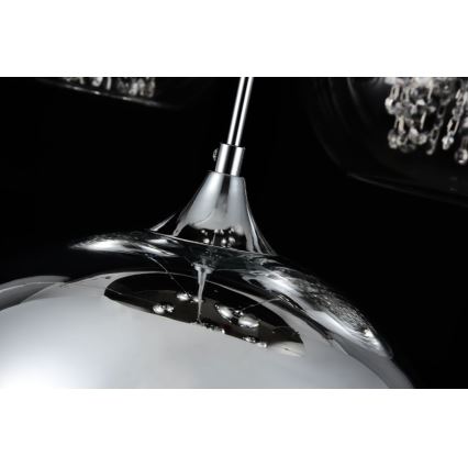 Maytoni P140-PL-170-5-N - Lampadario a sospensione con filo FERMI 5xE27/60W/230V cromo lucido