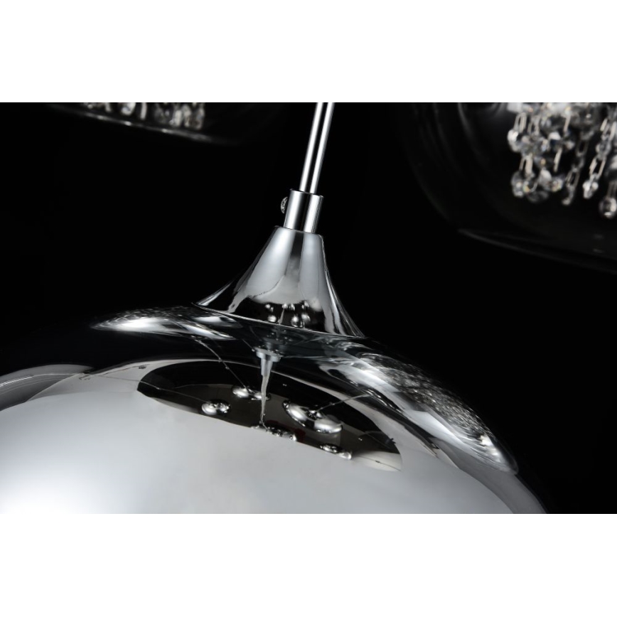 Maytoni P140-PL-170-5-N - Lampadario a sospensione con filo FERMI 5xE27/60W/230V cromo lucido