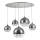 Maytoni P140-PL-170-5-N - Lampadario a sospensione con filo FERMI 5xE27/60W/230V cromo lucido