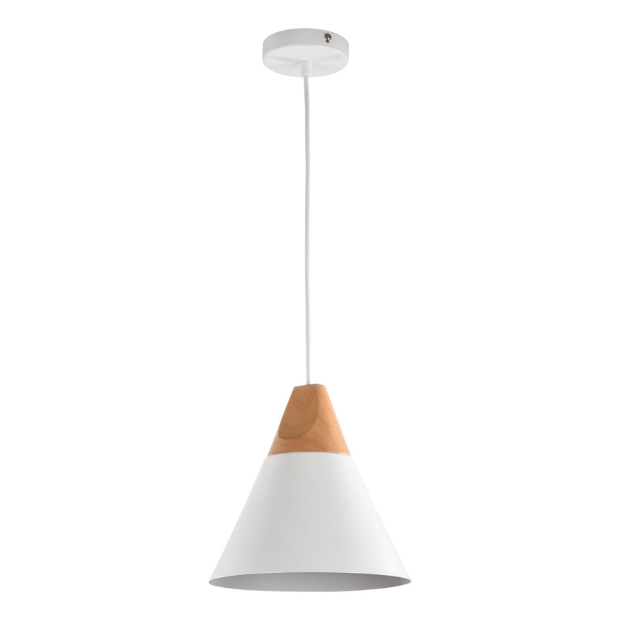 Maytoni P359-PL-01-W - Lampadario a sospensione con filo BICONES 1xE27/60W/230V diametro 22 cm bianco/beige