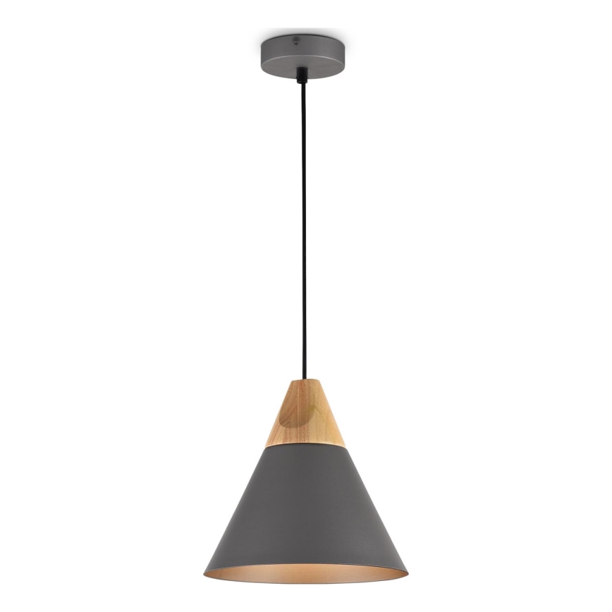Maytoni P359-PL-220-C - Lampadario a sospensione con filo BICONES 1xE27/60W/230V diametro 22 cm grigio/beige