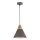 Maytoni P359-PL-220-C - Lampadario a sospensione con filo BICONES 1xE27/60W/230V diametro 22 cm grigio/beige
