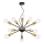 Maytoni T546PL-12B - Lampadario a sospensione JACKSON su cavo, 12xE27/7W/230V, nero/oro