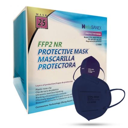 Media Sanex Mascherina FFP2 NR / KN95 Blu scuro 100pz