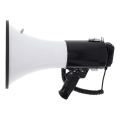 Megafono con microfono esterno USB 25W/8xC bianco/nero