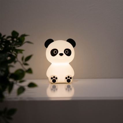 MegaLight - Lampada touch per bambini a LED RGB dimmerabile e ricaricabile PADDY PANDA LED/5V