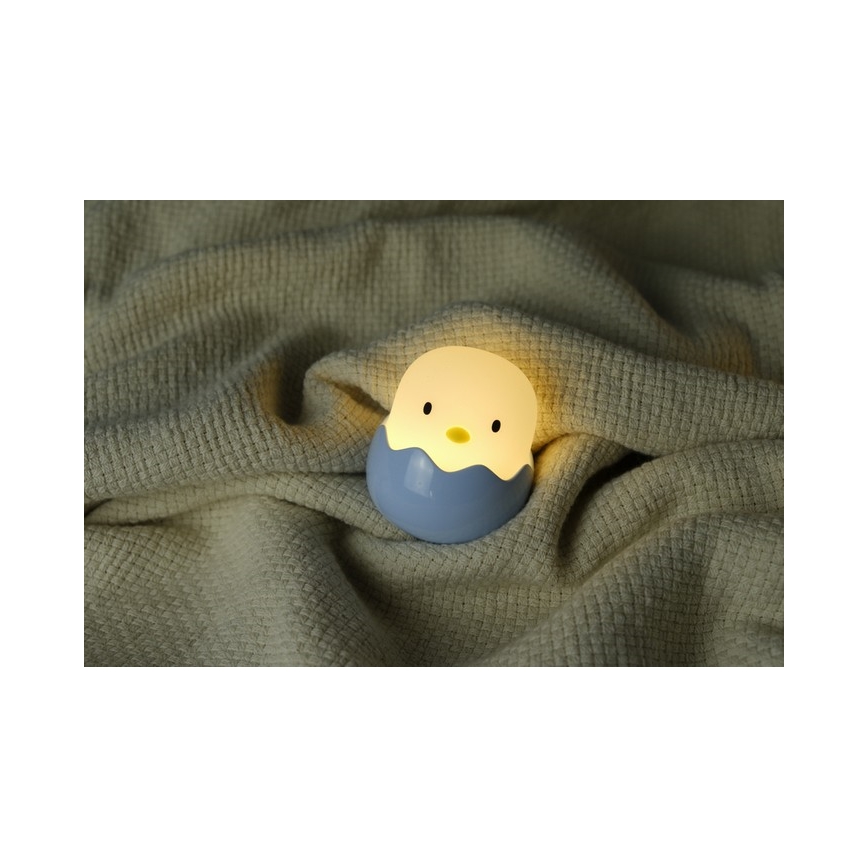 MegaLight - Lampada ricaricabile per bambini a LED RGB dimmerabile con touch EGGY EGG LED/5V