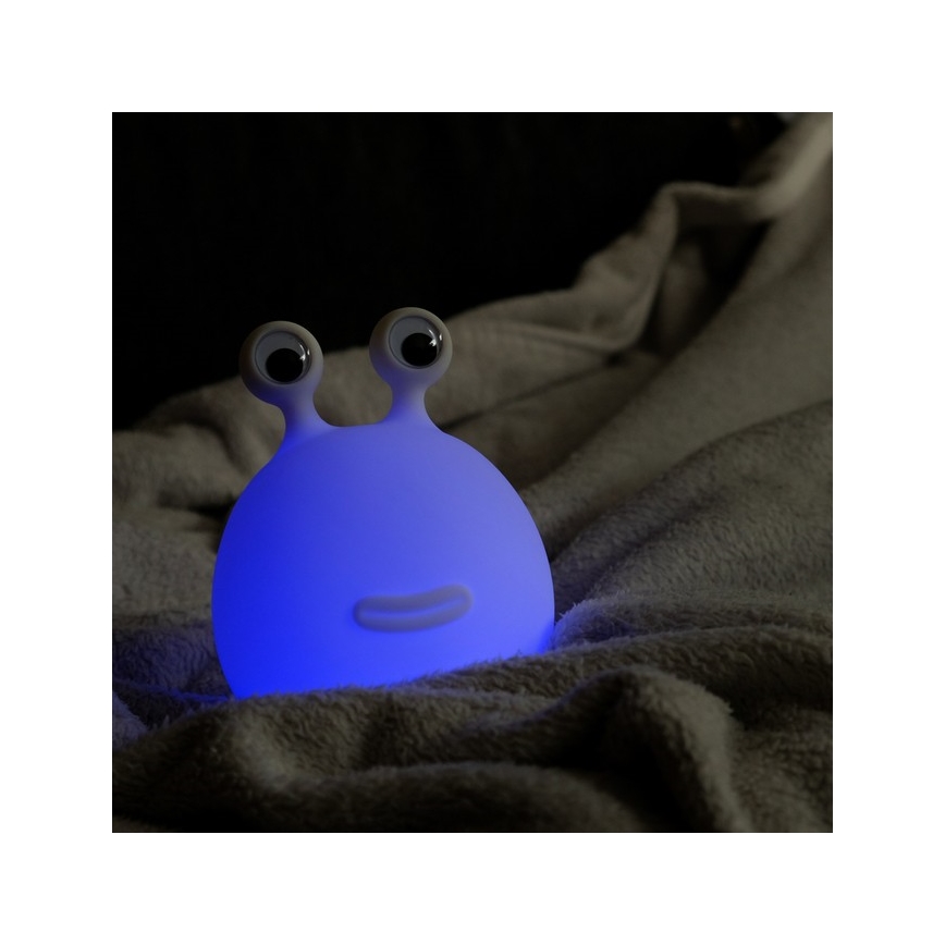 MegaLight - Lampada touch per bambini a LED RGB dimmerabile e ricaricabile MOMO MOON LED/5V